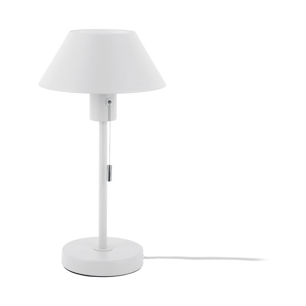 Bijela stolna lampa s metalnim sjenilom (visina 36 cm) Office Retro – Leitmotiv