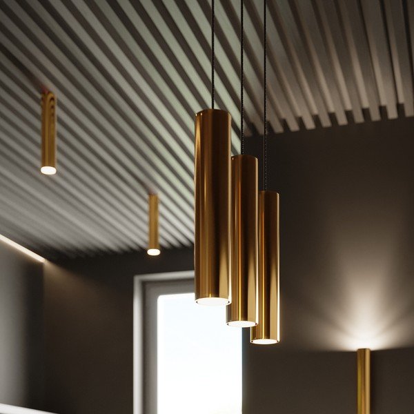 Metalna zidna lampa u zlatnoj boji ø 6 cm Castro – Sollux-image-2