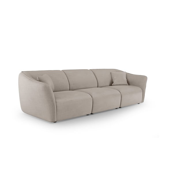 Bež sofa od bouclé tkanine 292 cm Tokyo – Cosmopolitan Design-image-1
