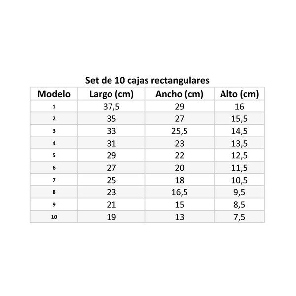 Kartonske kutije za pohranu u setu  10 kom s poklopcem – Casa Selección-image-4