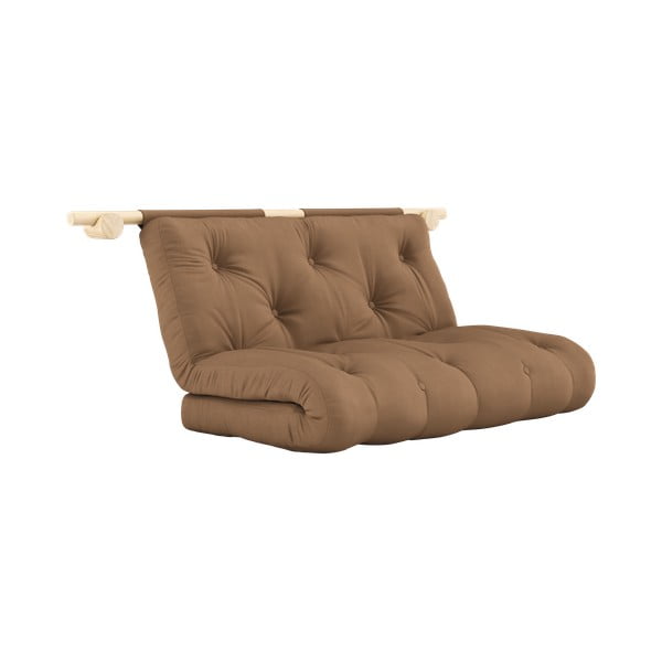 Smeđa sklopiva sofa 135 cm Hooked – Karup Design