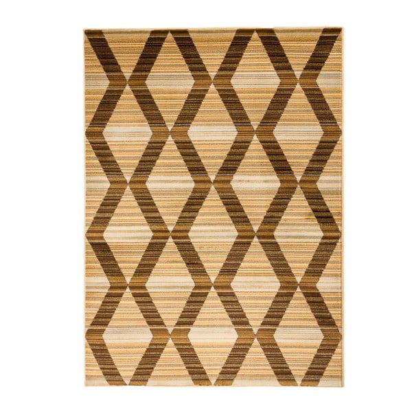 Smeđi izuzetno izdržljivi tepih Floorita Inspiration Turo, 80 x 150 cm