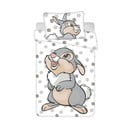 Bijela/siva pamučna dječja posteljina za dječji krevetić 100x135 cm Thumper "Dots" – Jerry Fabrics