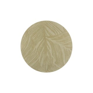 Zeleni vuneni okrugli tepih ø 160 cm Lino Leaf - Flair Rugs