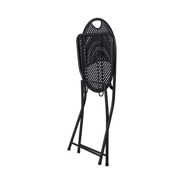 Set od 2 crne sklopive metalne stolice Crido Consulting Iron-image-1