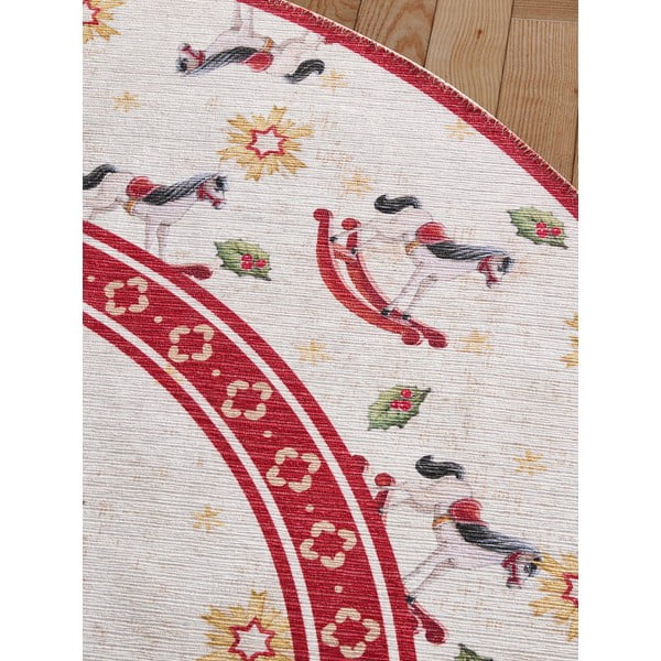 Crveni okrugao tepih s božićnim motivom ø 160 cm Toy's Delight Rocking Horse – Villeroy&Boch-image-3
