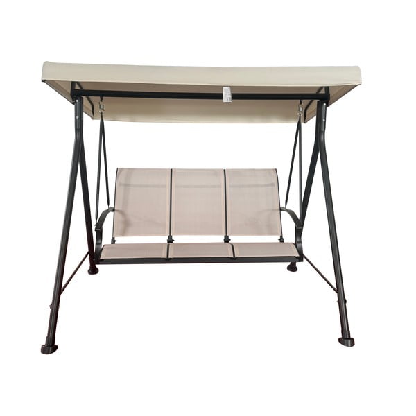 Bež metalna vrtna ljuljačka Hollywood II – Rojaplast