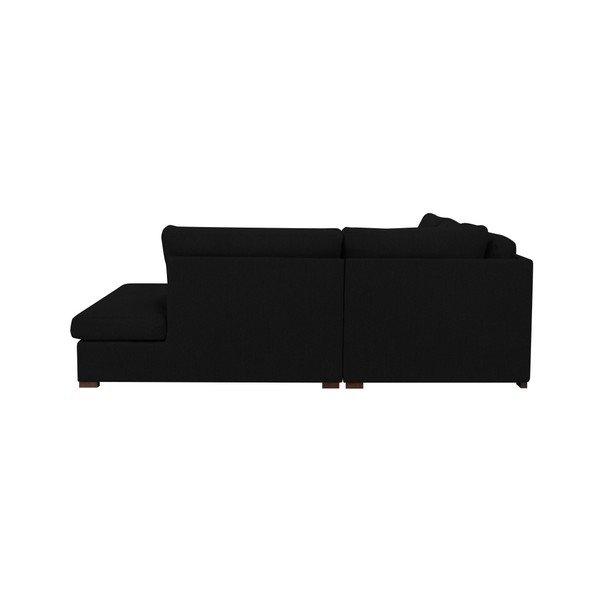 Crna kutna garnitura Windsor & Co Sofas Daphne, desni kut-image-4