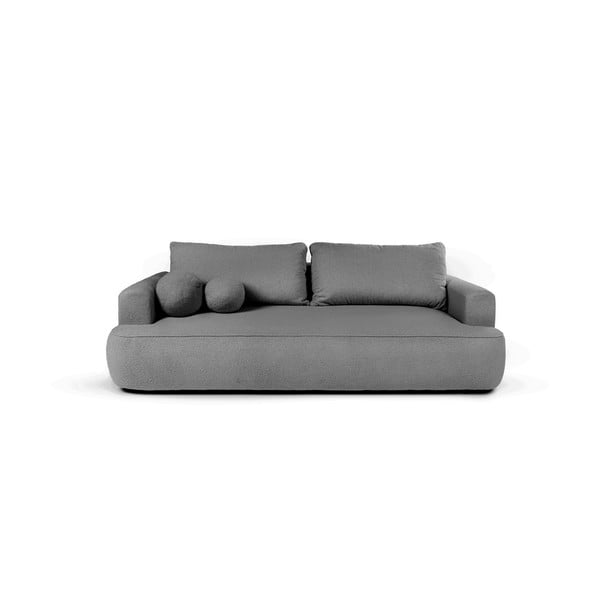 Siva sklopiva sofa od bouclé tkanine 247 cm Quinoa – Bonami Selection