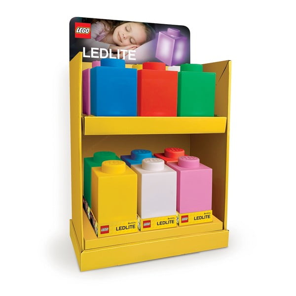 Crvena noćna svjetiljka od silikona LEGO® Classic Brick-image-2