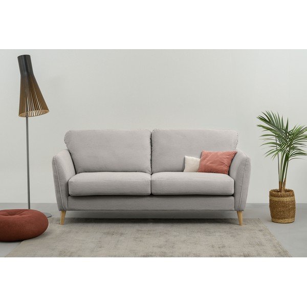 Svijetlo siva sofa od samta 170 cm Paris – Scandic-image-1