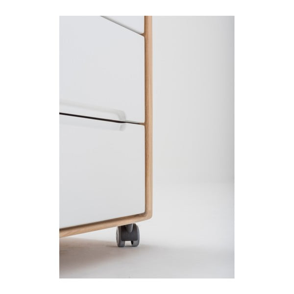 Ladica s konstrukcijom od masivnog hrastovog drveta Gazzda Ena-image-2