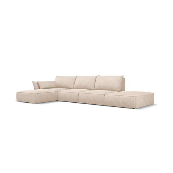 Bež kutna garnitura (lijevi kut) Vanda - Mazzini Sofas-image-2