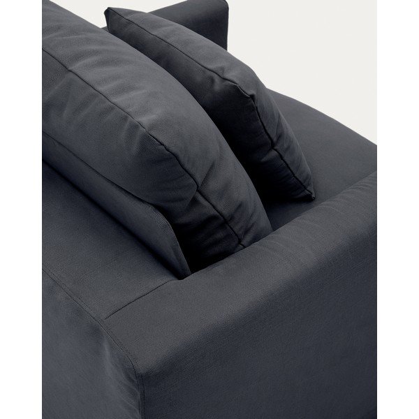 Antracitno siva presvlaka 92 cm Nora – Kave Home-image-1