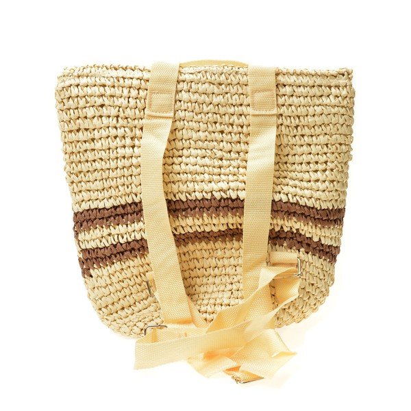 Ženski slamnati ruksak Mangotti Bags Brown-image-1