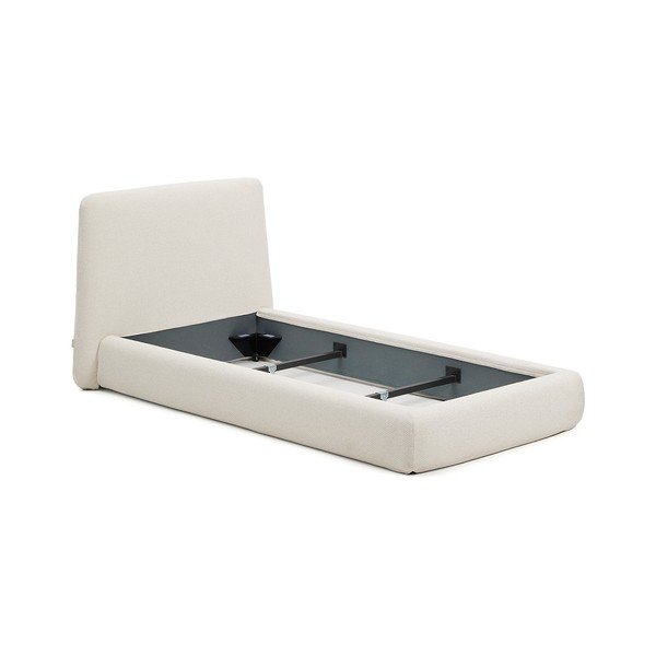 Bež tapecirani krevet bez podnice 90x200 cm Martina – Kave Home-image-2