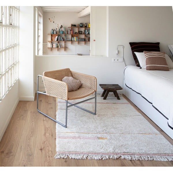 Ružičasti/krem periv/ručno rađen pamučan tepih 140x200 cm Lanes Vintage Nude – Lorena Canals-image-1