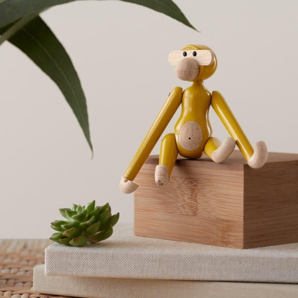 Kipić od masivnog drveta (visina 9,5 cm) Monkey Mini – Kay Bojesen Denmark-image-1