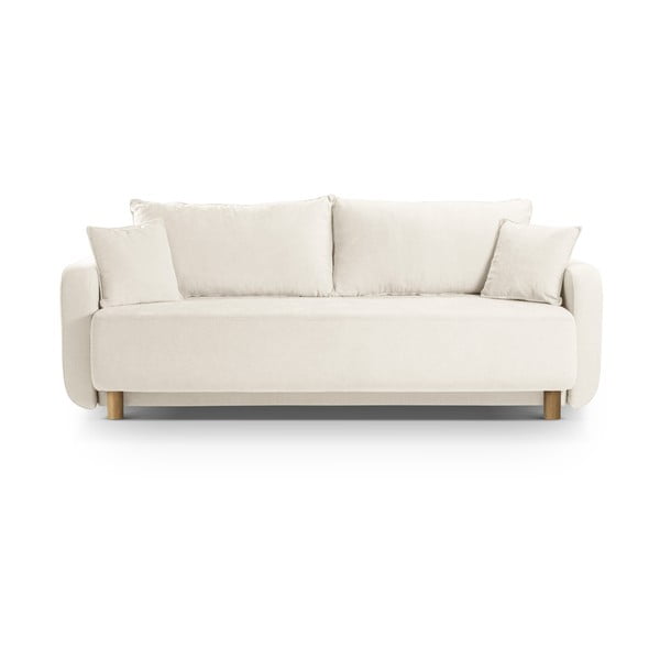Krem sklopiva/s prostorom za odlaganje sofa 231 cm Elen – Micadoni 