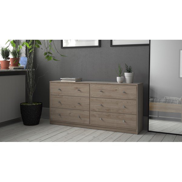 Komoda u prirodnoj boji 143x68x32 cm May – Tvilum-image-1