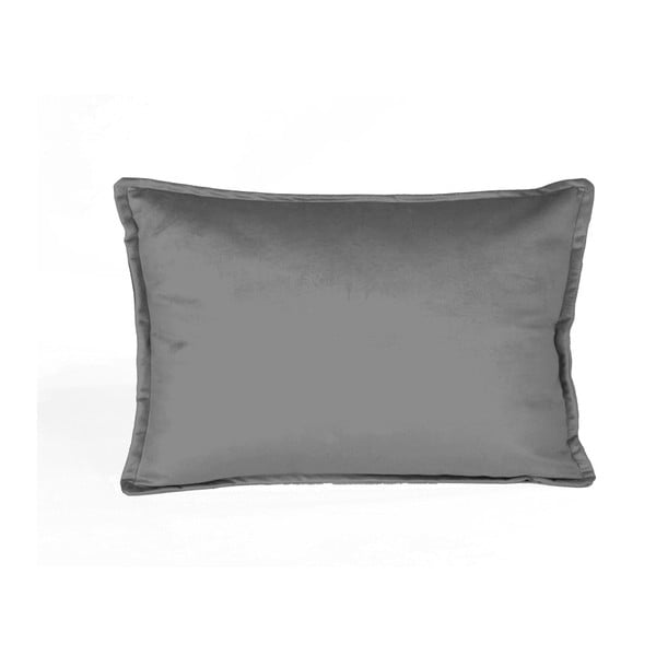 Siva ukrasna navlaka za jastuk Velvet Atelier Sigma, 50 x 35 cm
