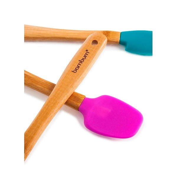 Set s 3 špatule od silikona s drškom od bambusa Bambum Cihan-image-3