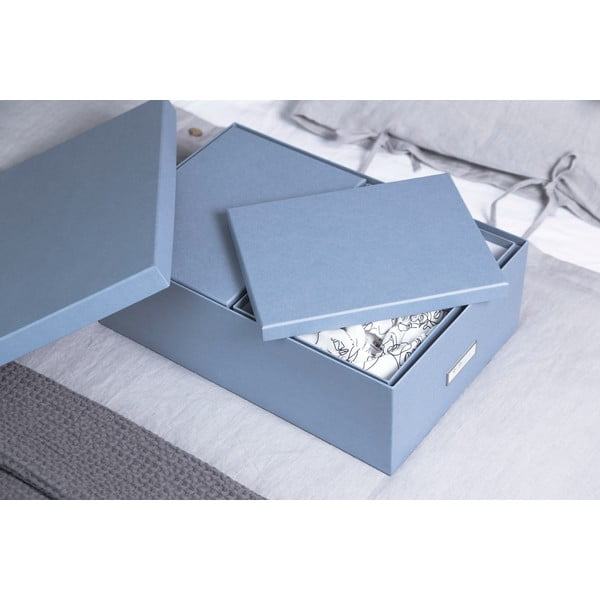 Kartonske kutije za pohranu u setu  3 kom s poklopcem Inge – Bigso Box of Sweden-image-3