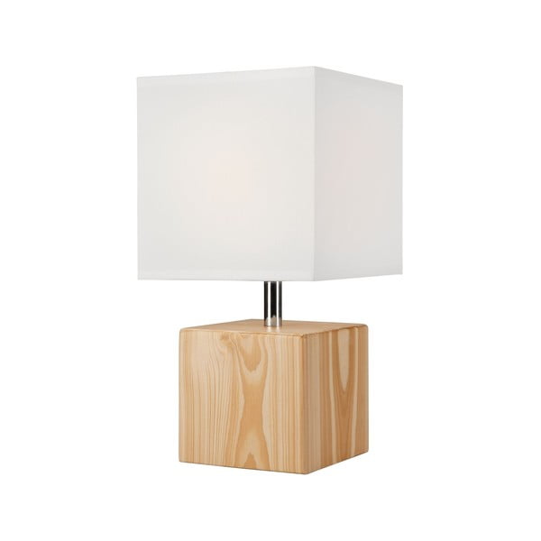 Svjetlo smeđa stolna lampa s tekstilnim sjenilom (visina 29,5 cm) Natura – LAMKUR