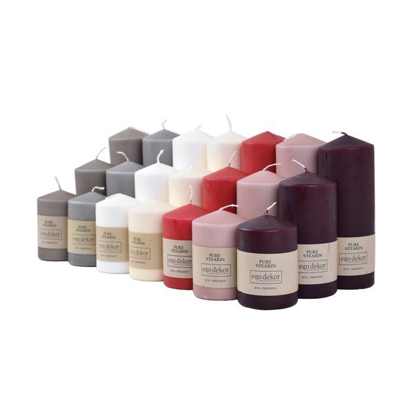 Bijela svijeća Eco candles by Ego dekor Top, vrijeme gorenja 25 h-image-1