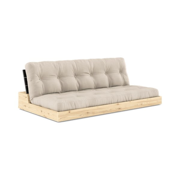 Bež sklopiva sofa 196 cm Base – Karup Design