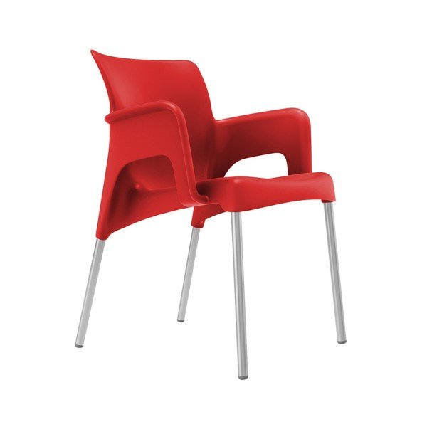 Set od 2 crvene vrtne stolice Resol Sun-image-1