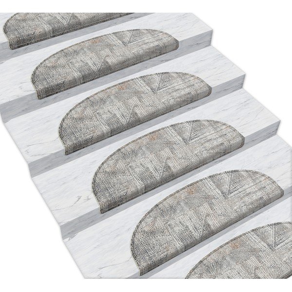 Sivi tepisi za stepenice u setu od 16 komada Horizont - Vitaus, 65 x 20 cm-image-1