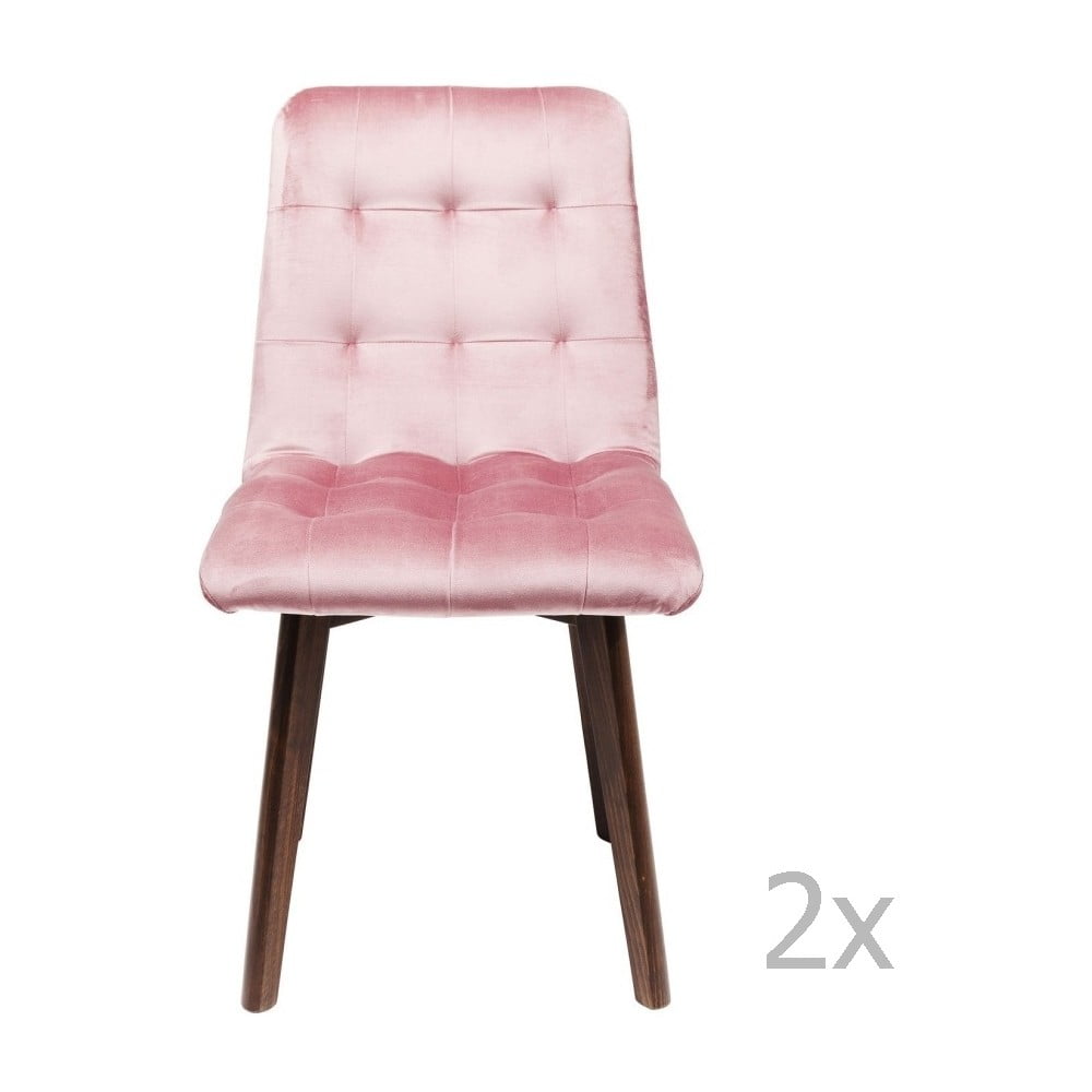 Set od 2 ružičaste blagovaonske stolice Kare Design Moritz