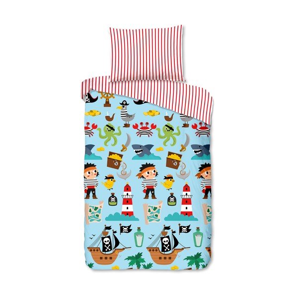 Pamučna dječja posteljina za krevet za jednu osobu 140x200 cm Caribbean – Good Morning