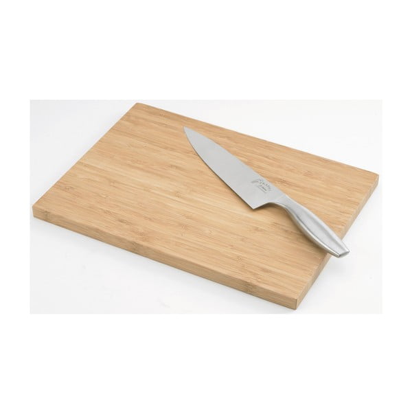 Daska za rezanje s kuharskim nožem Jean Dubost Bamboo