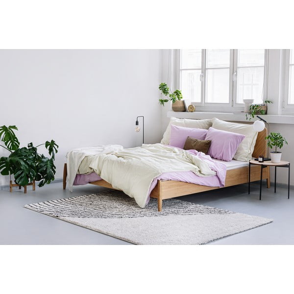 Stonewashed pamučna posteljina u boji slonovače Bonami Selection, 200 x 200 cm-image-3