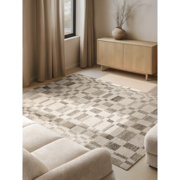 Krem ručno rađen vunen tepih 200x300 cm Boho 1.0 Structa – Vikosa-image-1