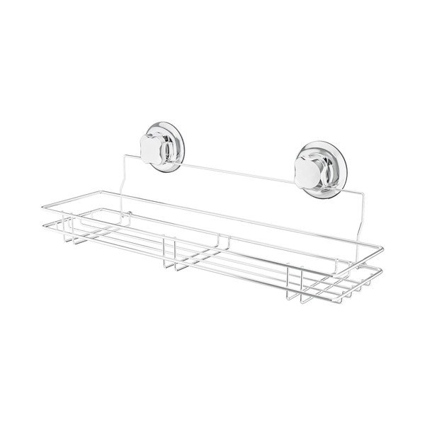 Metalna samoljepljiva kupaonska polica u srebrnoj boji Bestlock Bath – Compactor-image-4