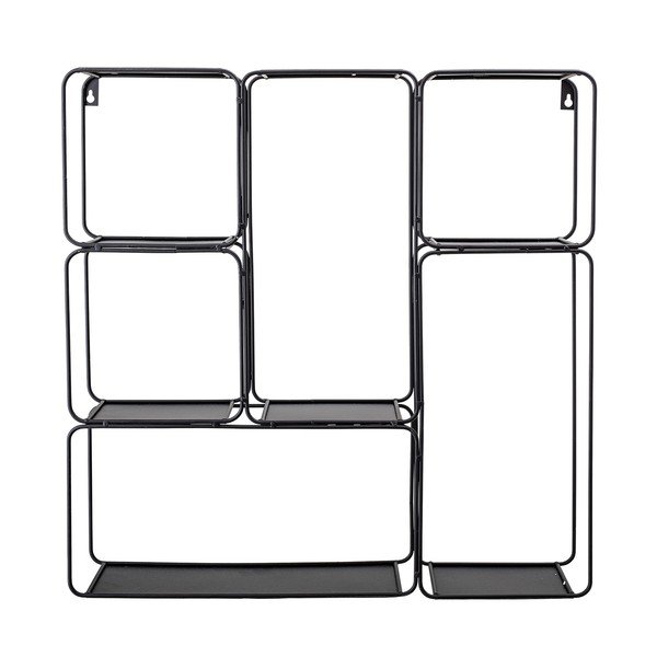 Crna metalna zidna polica Bloomingville Vegas-image-1