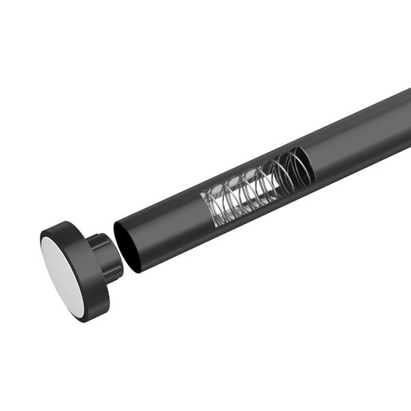 Crna teleskopska kupaonska šipka Wenko Luz, dužine 110-185 cm-image-4