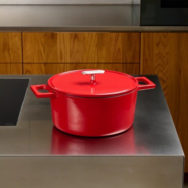 Kastrola od lijevanog željeza s poklopcem prikladna za indukcijsko kuhalo 5,5 l Mattia 3.0 – FABINI-image-1