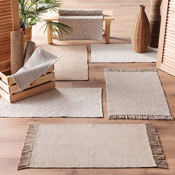 Bež periv tepih 50x80 cm Lazaro – douceur d'intérieur-image-2