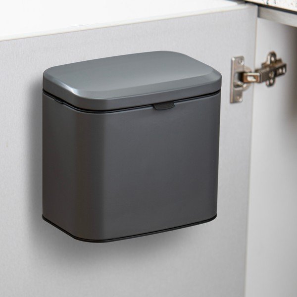 Tamno siva kanta za bio otpad 4 l Essentials – Ladelle-image-1