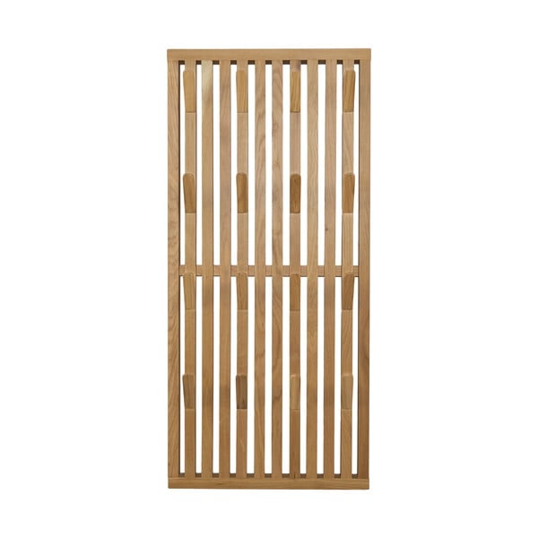 Ploča za vješanje garderobe od punog hrasta u prirodnoj boji 46x100x8 cm Parco – Spinder Design
