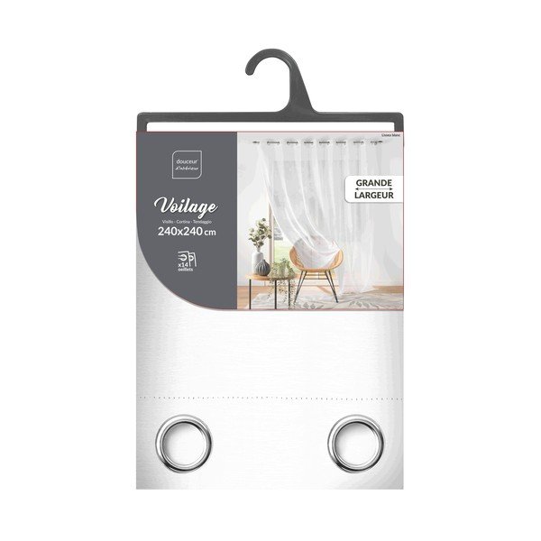 Bijela prozirna zavjesa od voila 240x240 cm Lissea – douceur d'intérieur-image-3