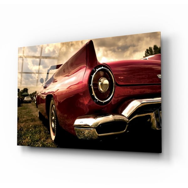 Staklena slika insigne Chevrolet, 110 x 70 cm