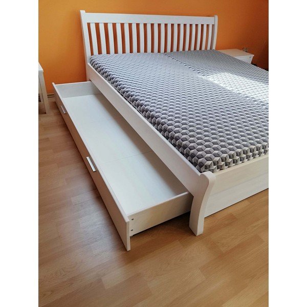 Bijela ladica za ispod kreveta 160x200 cm Tonja – Olivia Living-image-1