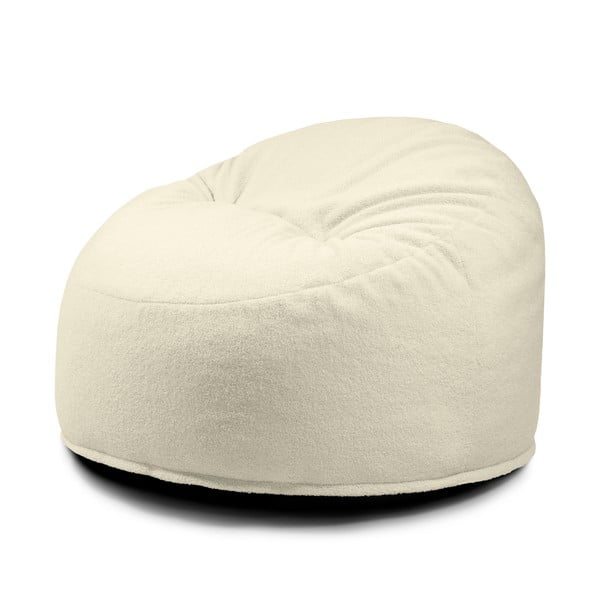 Krem vreća za sjedenje od bouclé tkanine Om 85 – SLOWDOWN