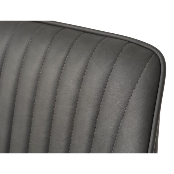 Tamno sive podstavljene blagovaonske stolice u setu s naslonima za ruke 2 kom Nolan Stripe – Unique Furniture-image-3