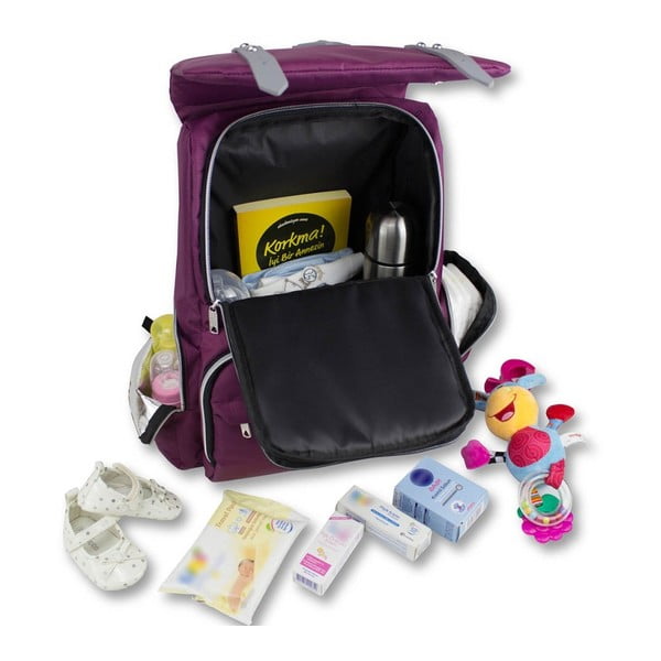 Ljubičasti ruksak za majke s USB priključkom My Valice MOTHER STAR Baby Care Backpack-image-4